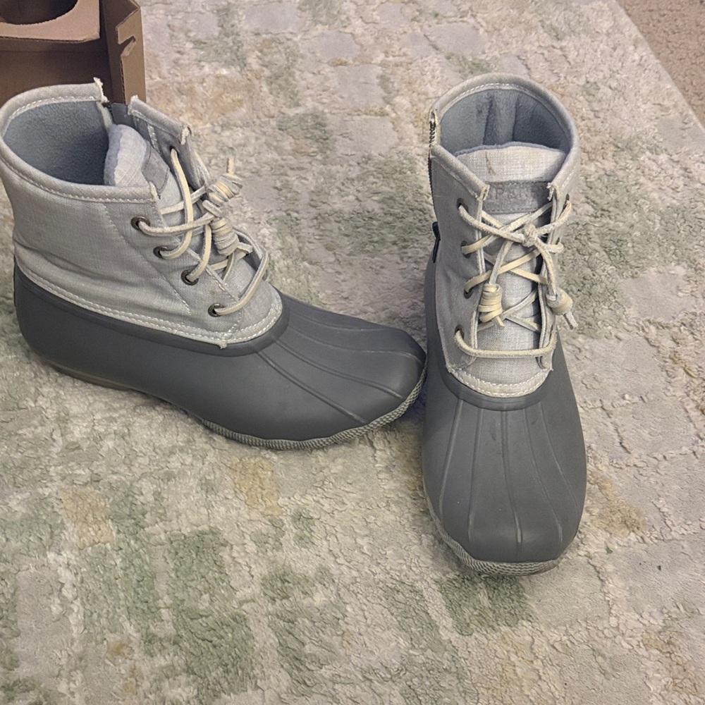 Sperry Two-Tone Gray Duck Boots